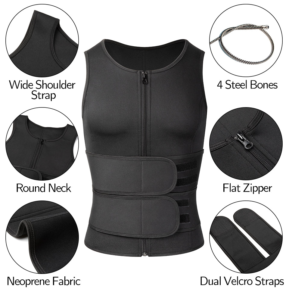 Men’s Sweat Waist Trainer Vest