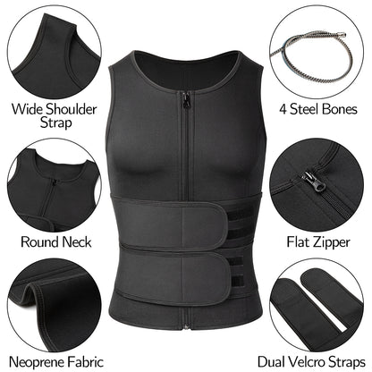 Men’s Sweat Waist Trainer Vest
